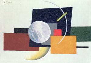 Suprematist Composition 6, 1921 (óleo sobre papelão)